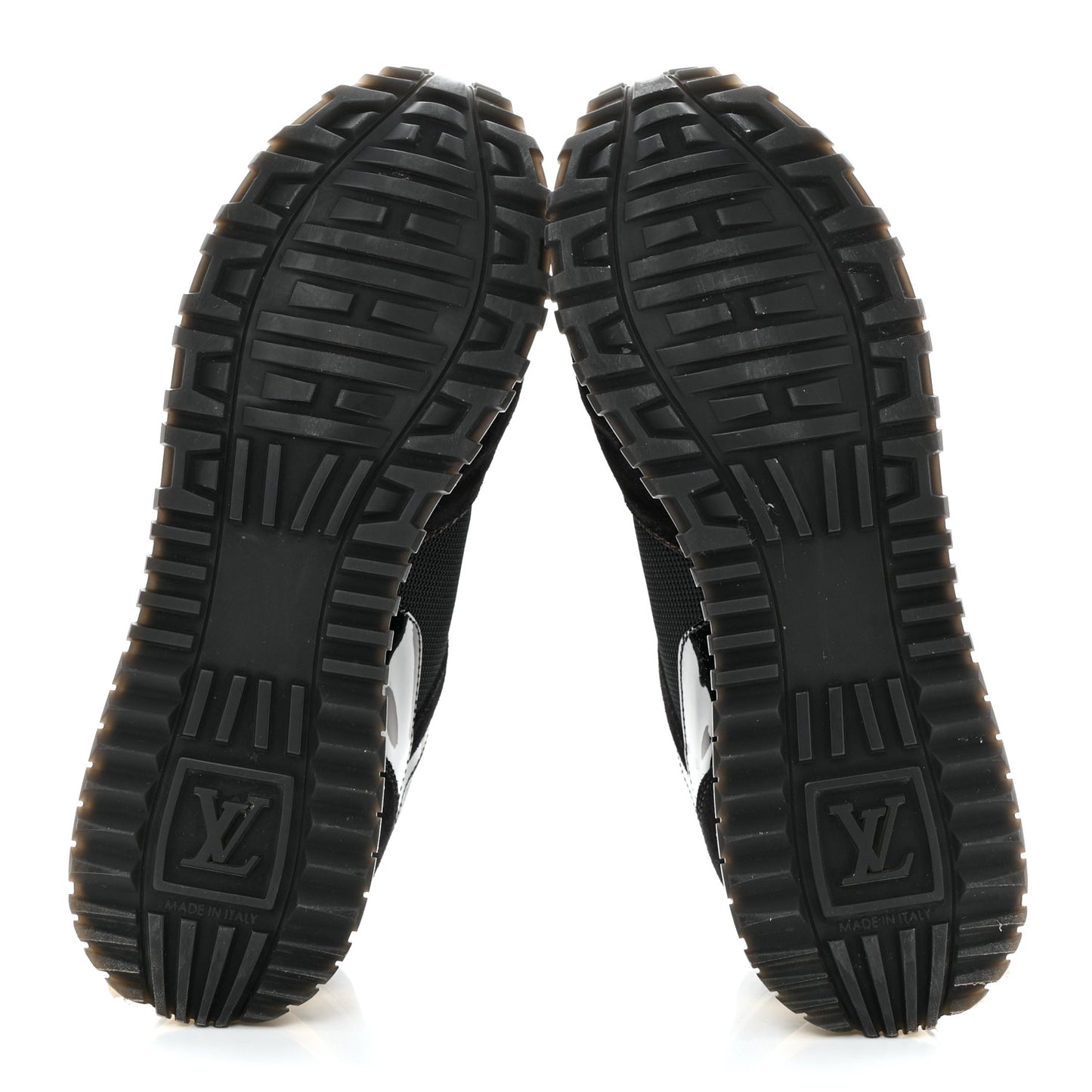 Suede Monogram Run Away Sneakers 37.5 Black