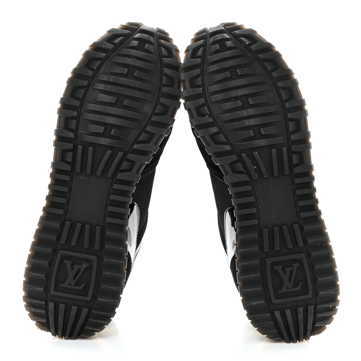 Louis Vuitton Suede Monogram Run Away Sneakers 37.5 Black 6 of 14