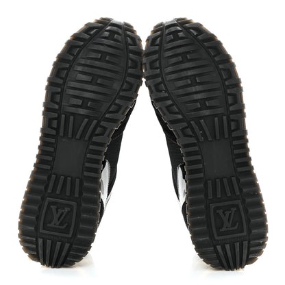 Louis Vuitton Suede Monogram Run Away Sneakers 37.5 Black 6 of 14