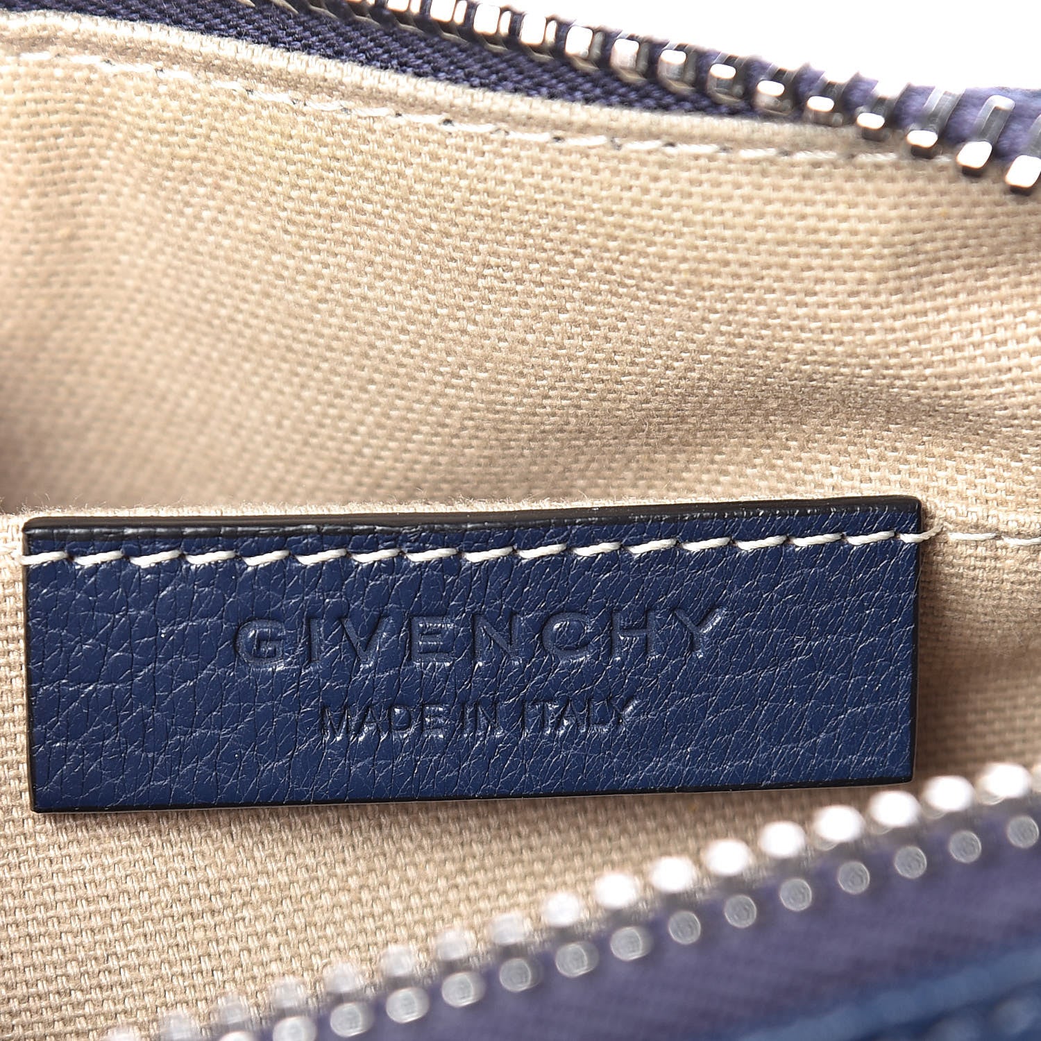 Givenchy Sugar Goatskin Small Antigona Beauty Wristlet Navy 6 of 10