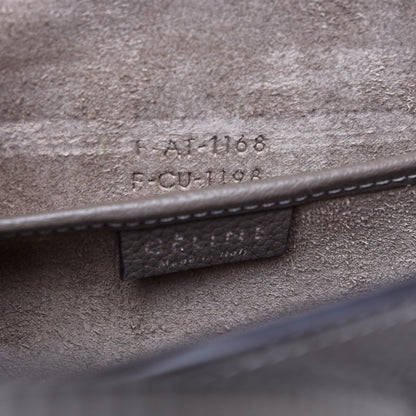Celine Drummed Calfskin Nano Luggage Souris 9 of 10