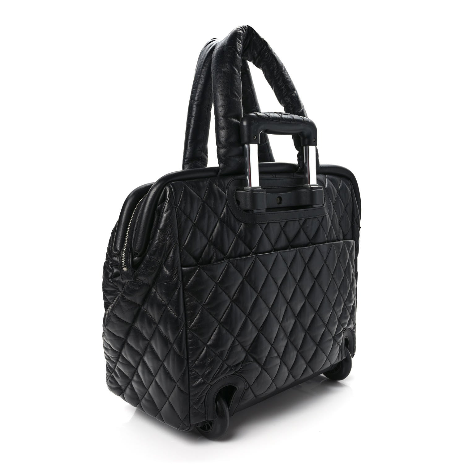 Chanel Lambskin Quilted Coco Cocoon Trolley Black 2 of 7