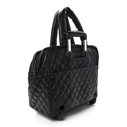 Chanel Lambskin Quilted Coco Cocoon Trolley Black 2 of 7