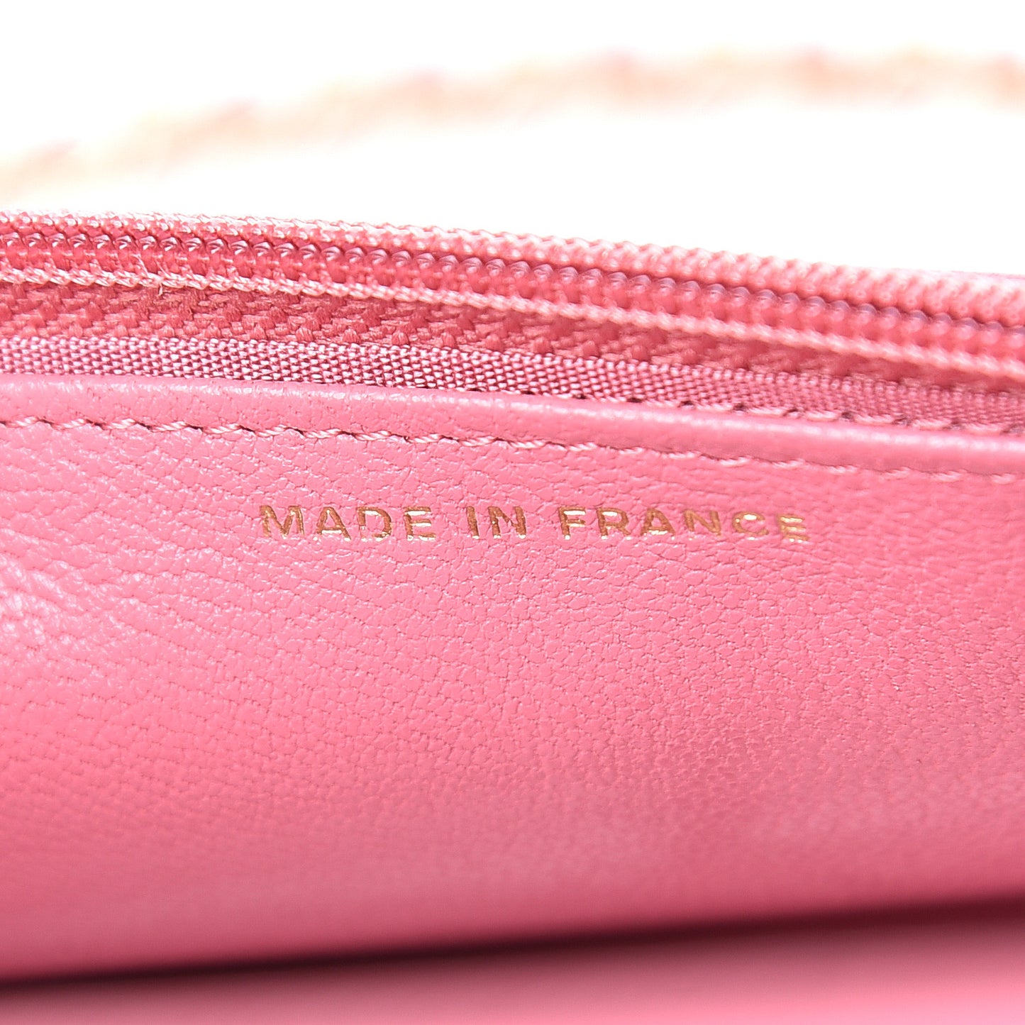 Sheepskin Quilted Mademoiselle Vintage Wallet On Chain WOC Dark Pink