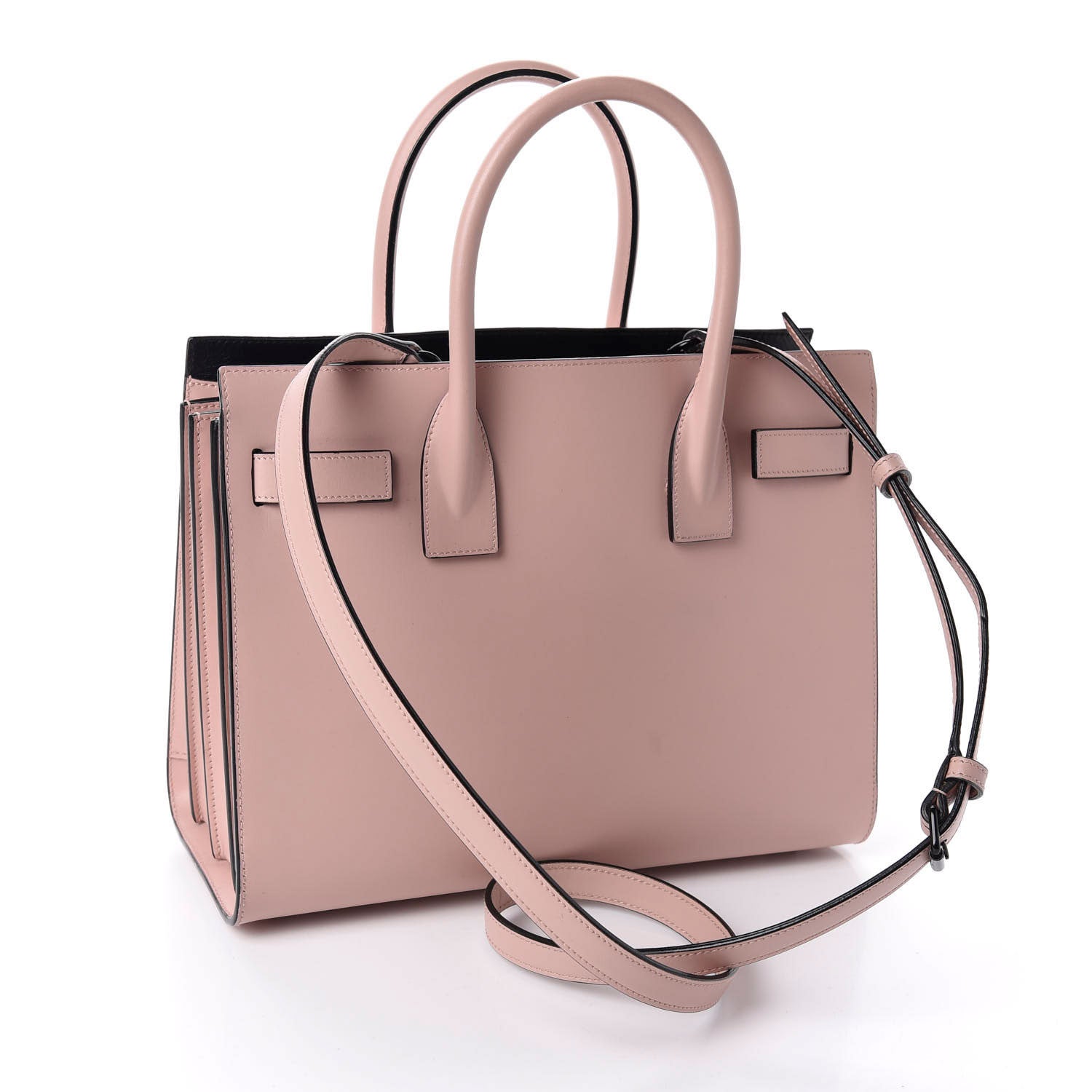 Saint Laurent Smooth Calfskin Baby Sac De Jour Pale Pink 2 of 9