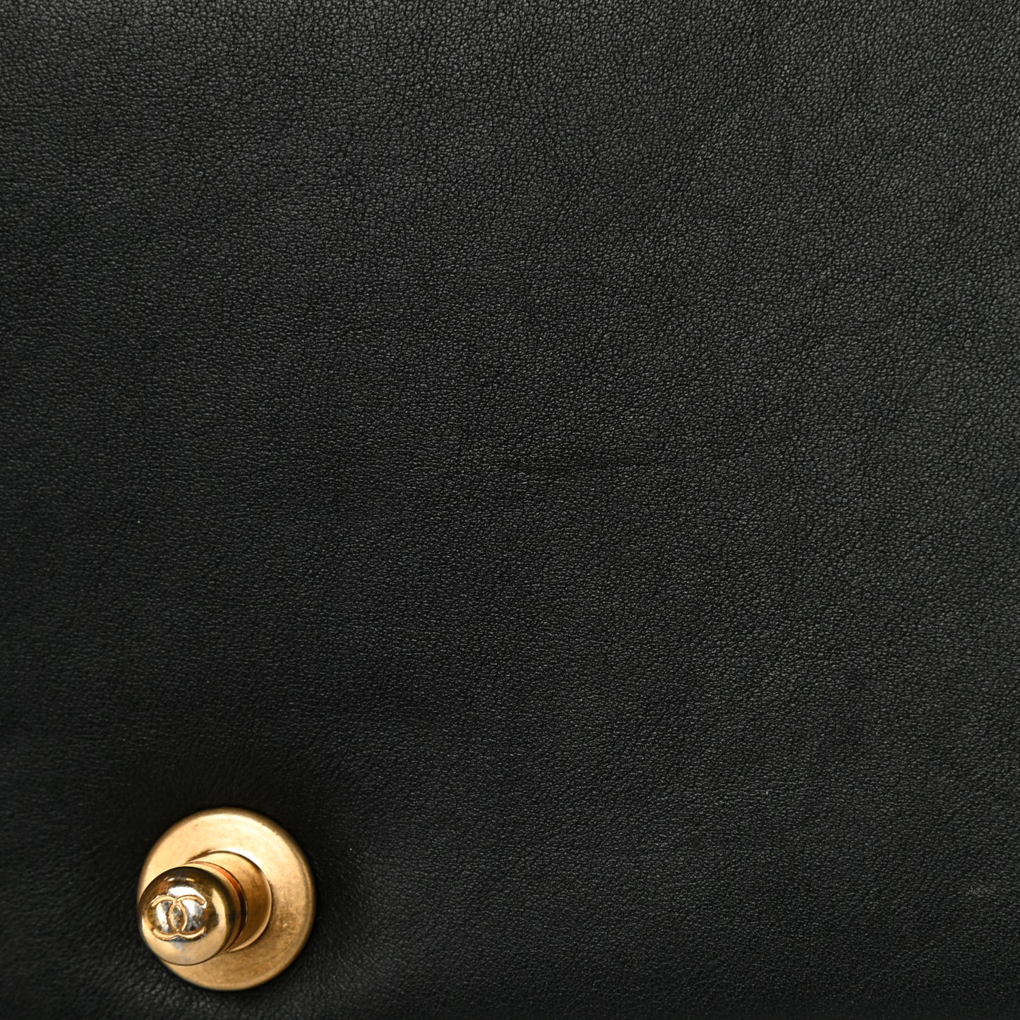 Calfskin Medium Boy Logo Top Handle Flap Black