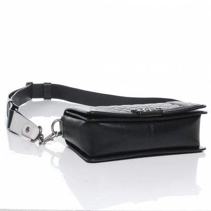 Chanel Lambskin Stingray Quilted Medium Boy Flap Black 4 of 8