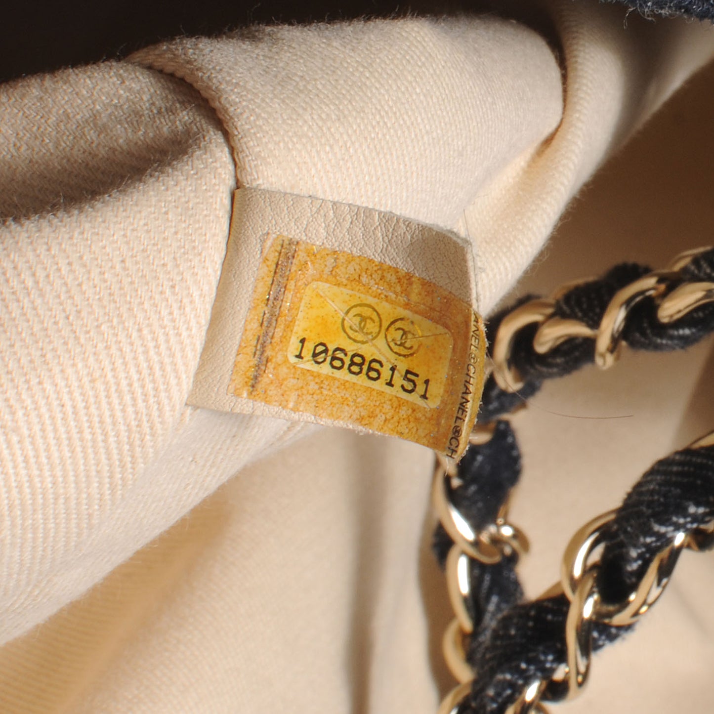 HANEL Denim Embroidered Night Flight Tote Blue