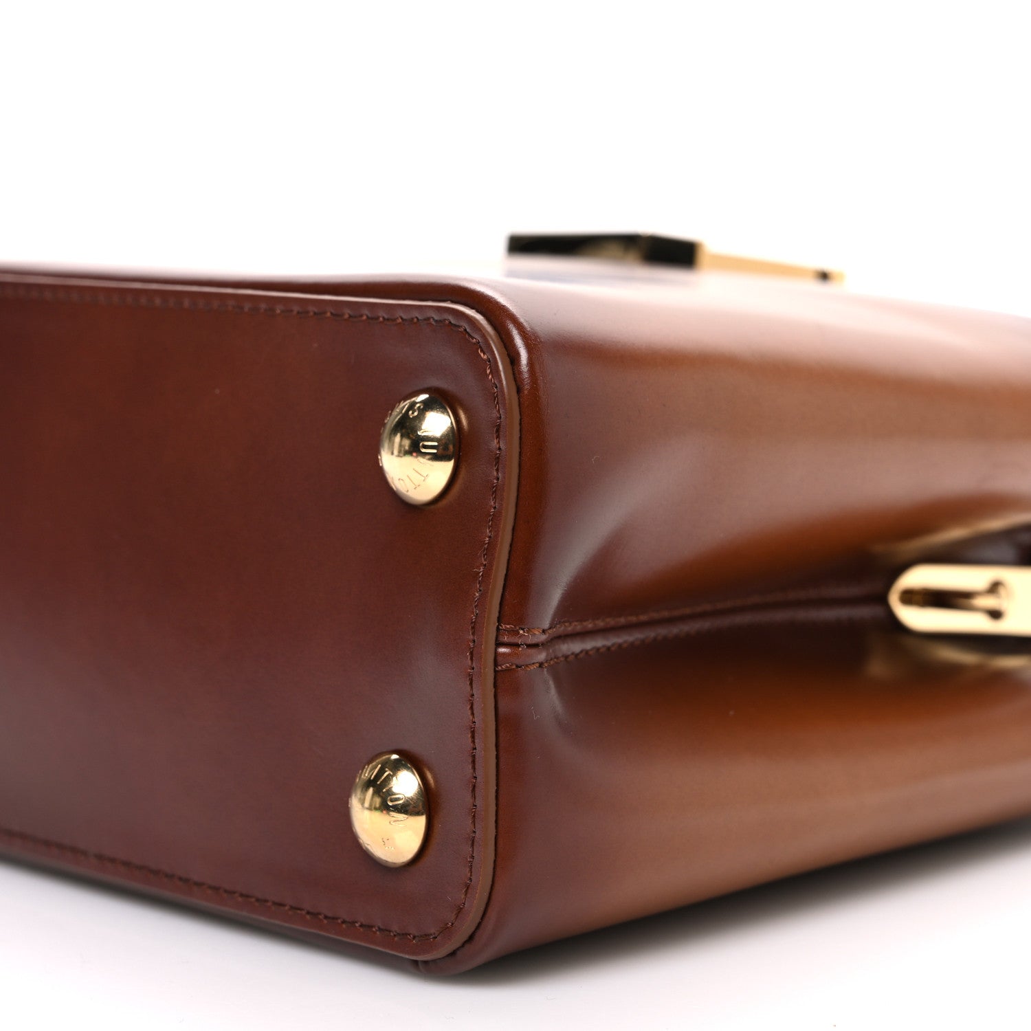 Louis Vuitton Calfskin Resin Capucines BB Smoked Tan 9 of 9