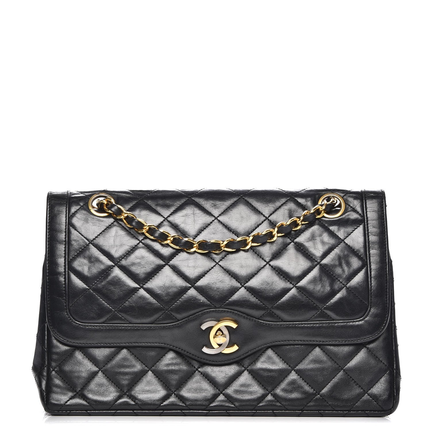 Chanel Lambskin Medium Double Flap Black 1 of 15