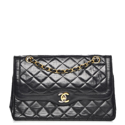 Chanel Lambskin Medium Double Flap Black 1 of 15
