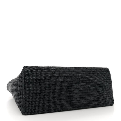 Saint Laurent Raffia Logo Tote Black 4 of 9