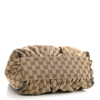 Gucci Monogram Medium D Gold Ring Hobo Dark Brown 4 of 12