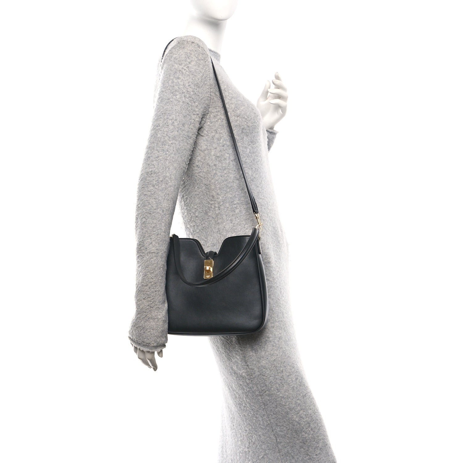 Celine Smooth Calfskin Small Camille 16 Soft Bag Black 2 of 13