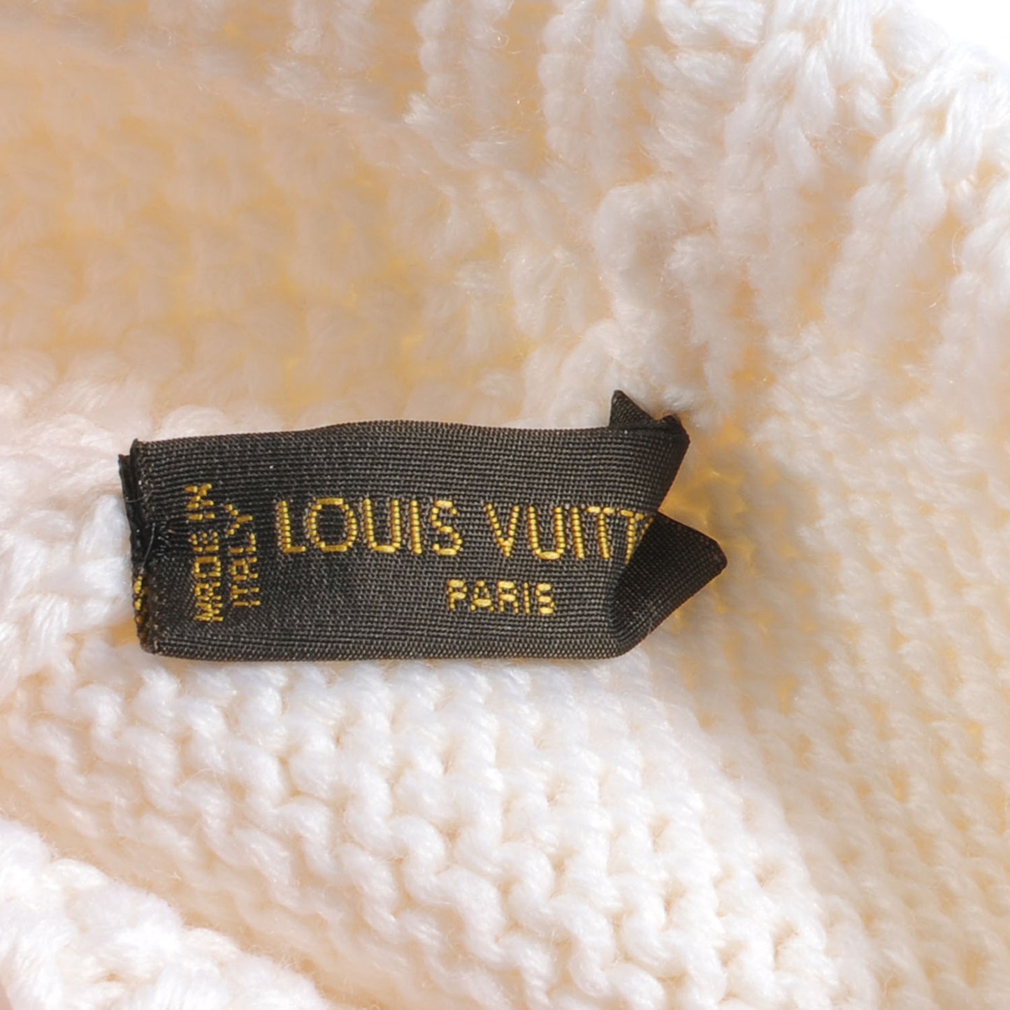 Wool Bonnet Beanie Hat Ivory