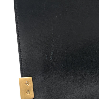 Chanel Calfskin Quilted Medium Boy Flap Black 13 of 14