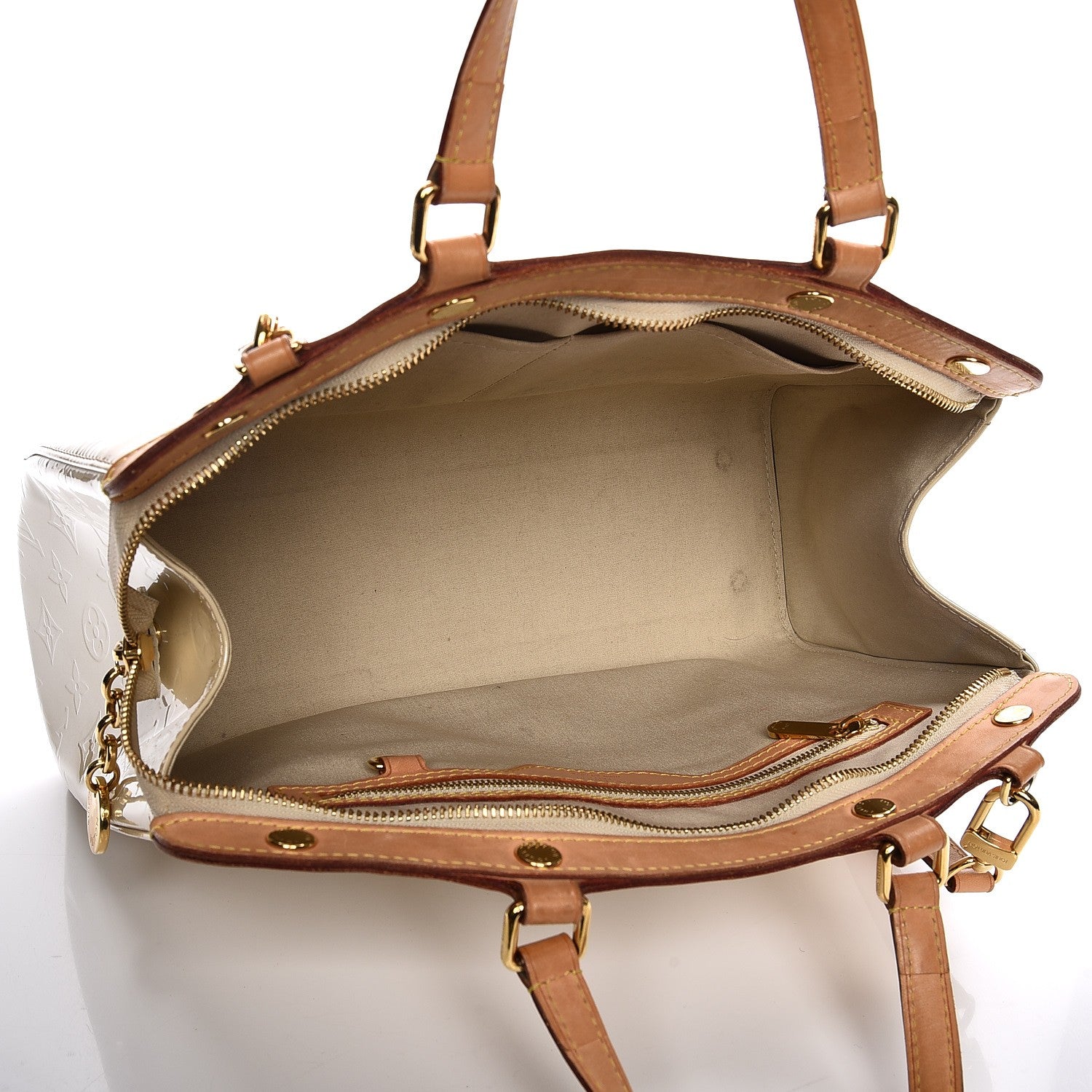 Louis Vuitton Vernis Brea MM Blanc Corail 6 of 15