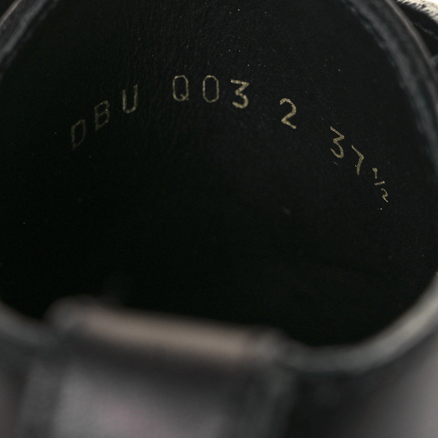 Calfskin Womens VLOGO 35mm Combat Boots 37.5 Black