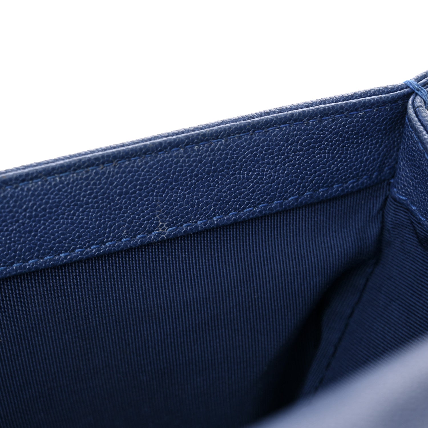 Chanel Caviar Quilted Medium Boy Flap Blue 12 of 12