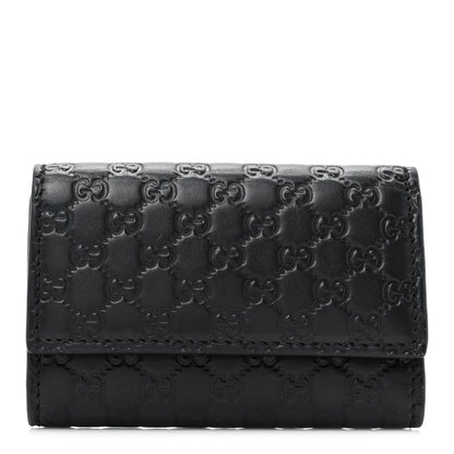 Gucci Microguccissima 6 Key Holder Case Black 1 of 10