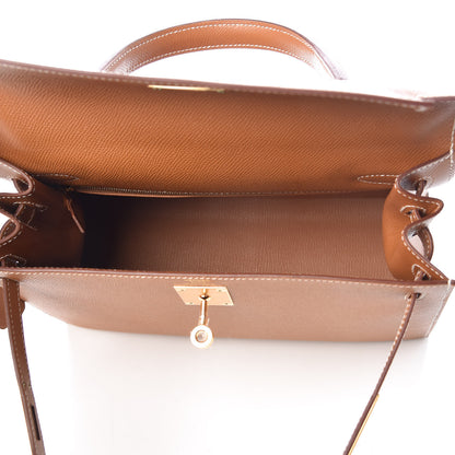 Hermes Epsom Kelly Sellier 28 Gold 15 of 37