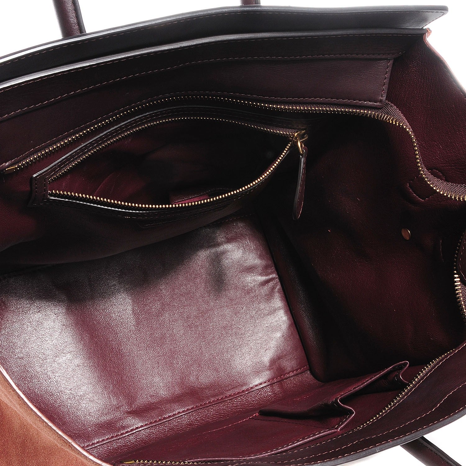 Celine Smooth Calfskin Suede Mini Tri-Color Luggage Beige 5 of 8