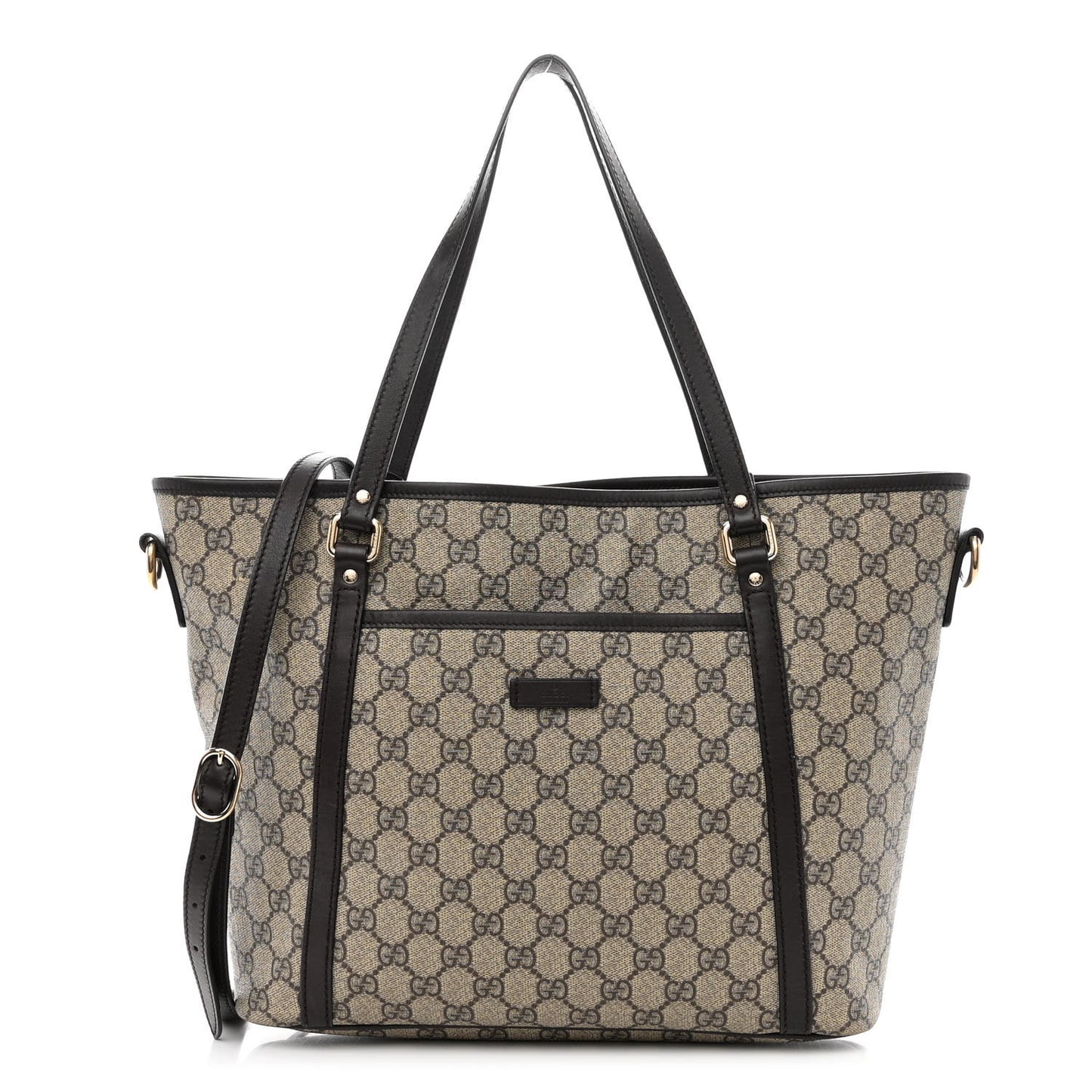 GG Supreme Monogram Medium Joy Tote Dark Brown