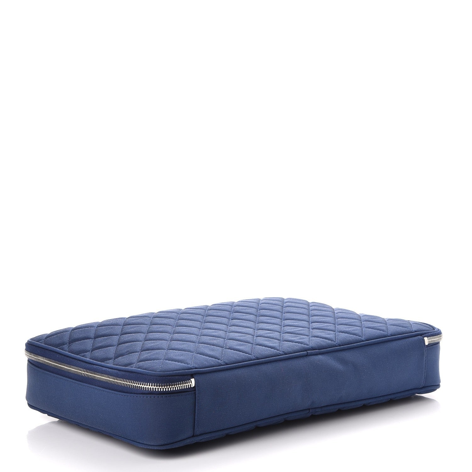 Chanel Nylon Quilted Laptop Case Blue 4 of 8