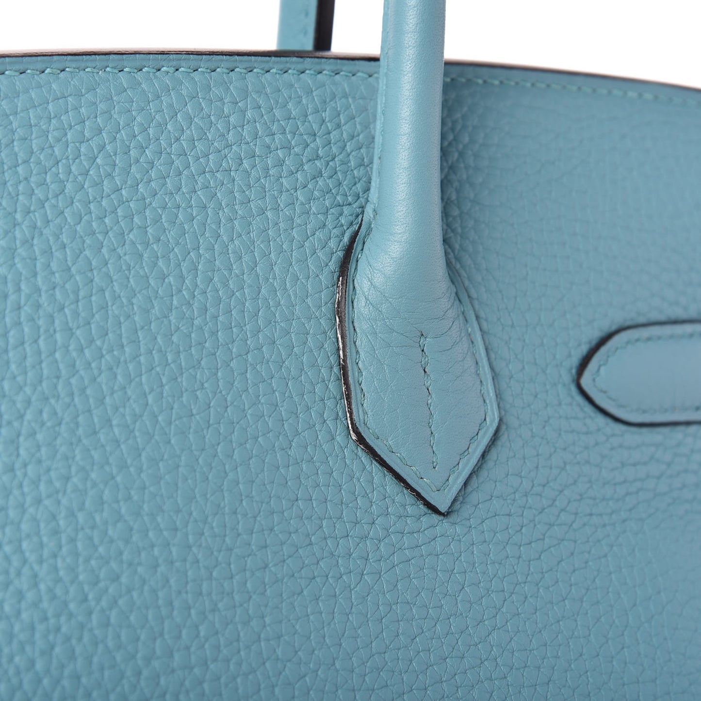 Taurillon Clemence Birkin 30 Bleu Saint Cyr