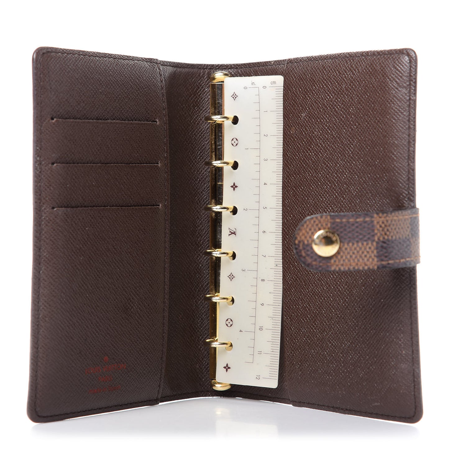 Damier Ebene Small Ring Agenda Cover