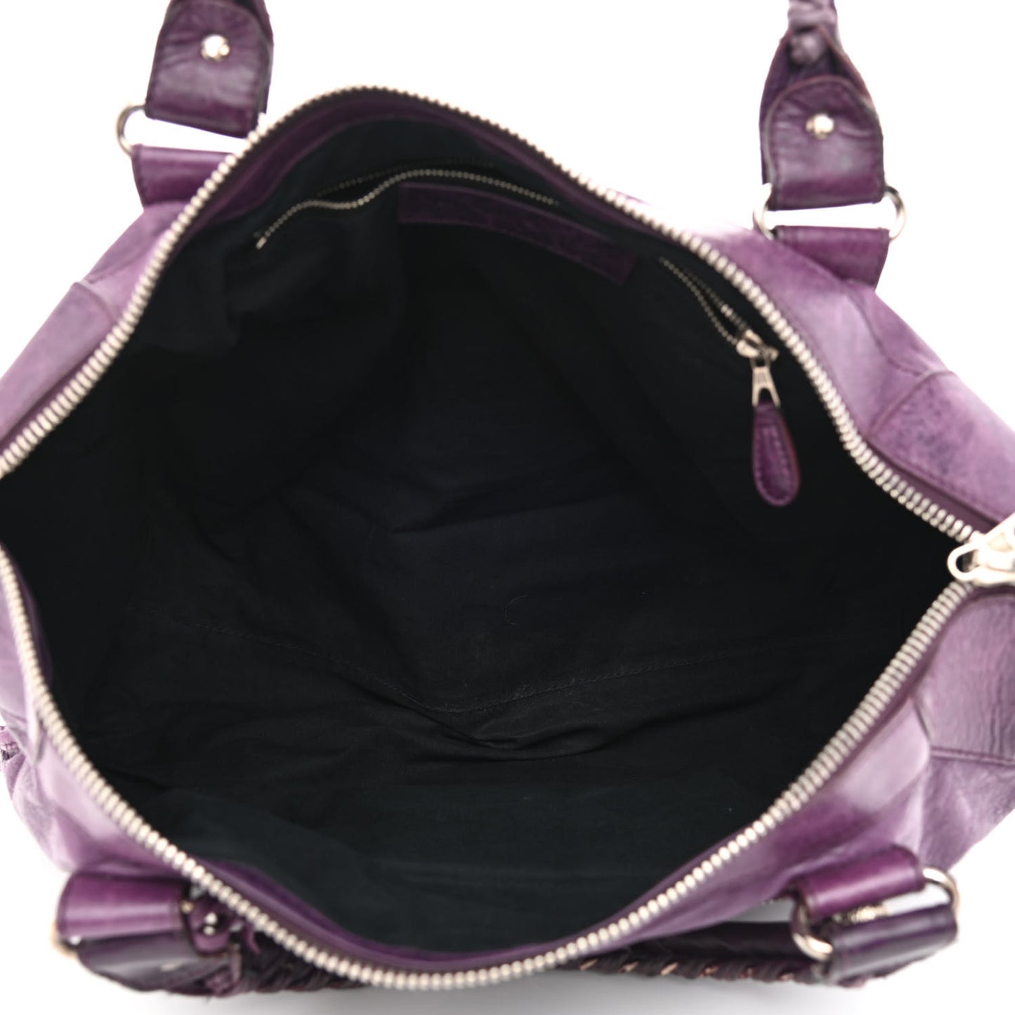 Agneau Giant 21 Silver Hardware Work Raisin