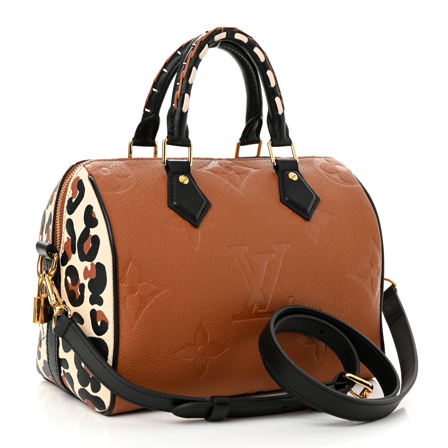 Empreinte Monogram Giant Wild At Heart Speedy Bandouliere 25 Caramel