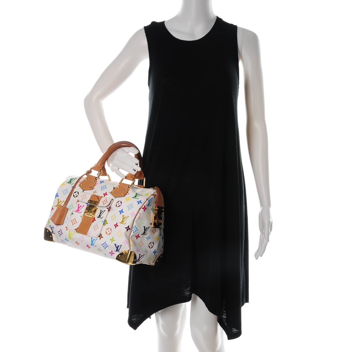 Louis Vuitton Monogram Multicolor Speedy 30 White 2 of 7