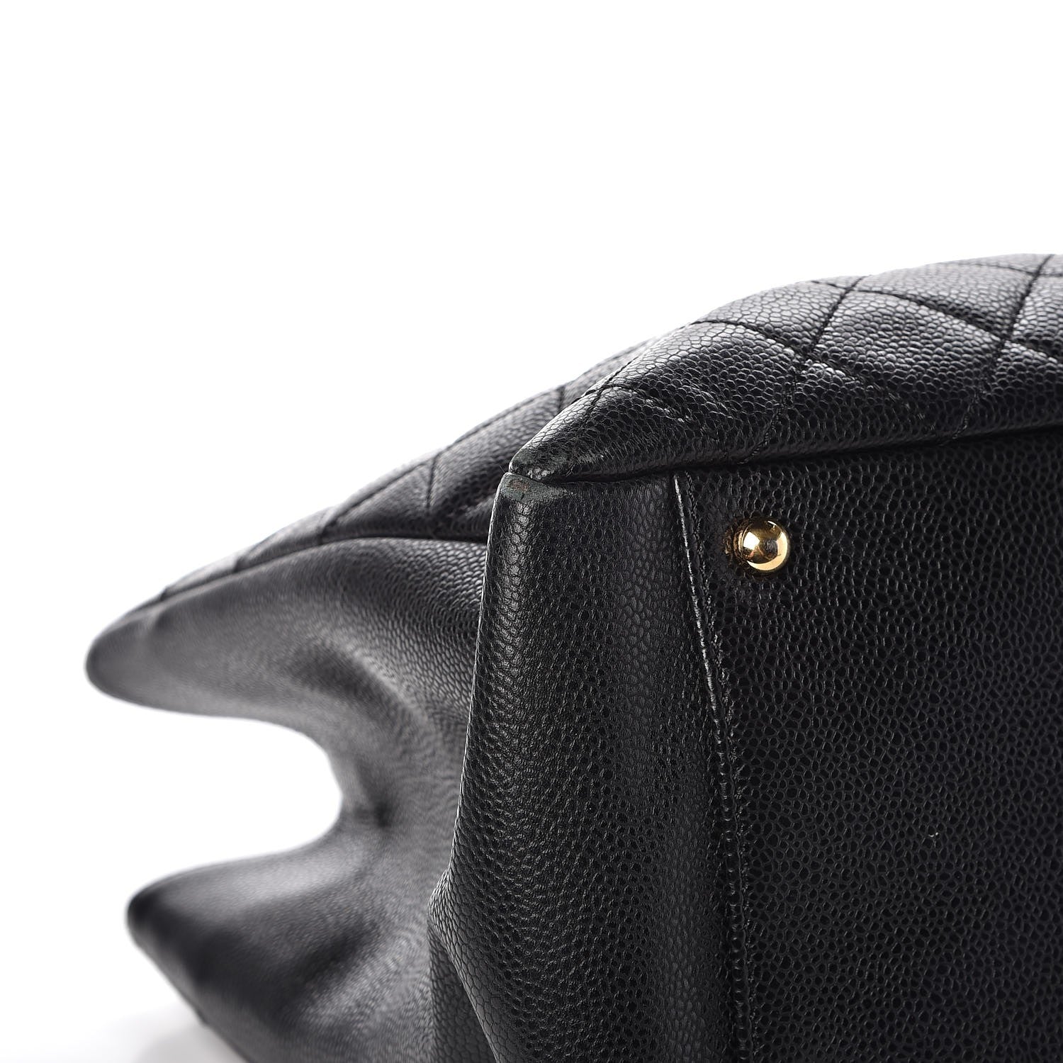 Chanel Caviar Quilted XL Grand Shopping Tote GST Black 8 of 13