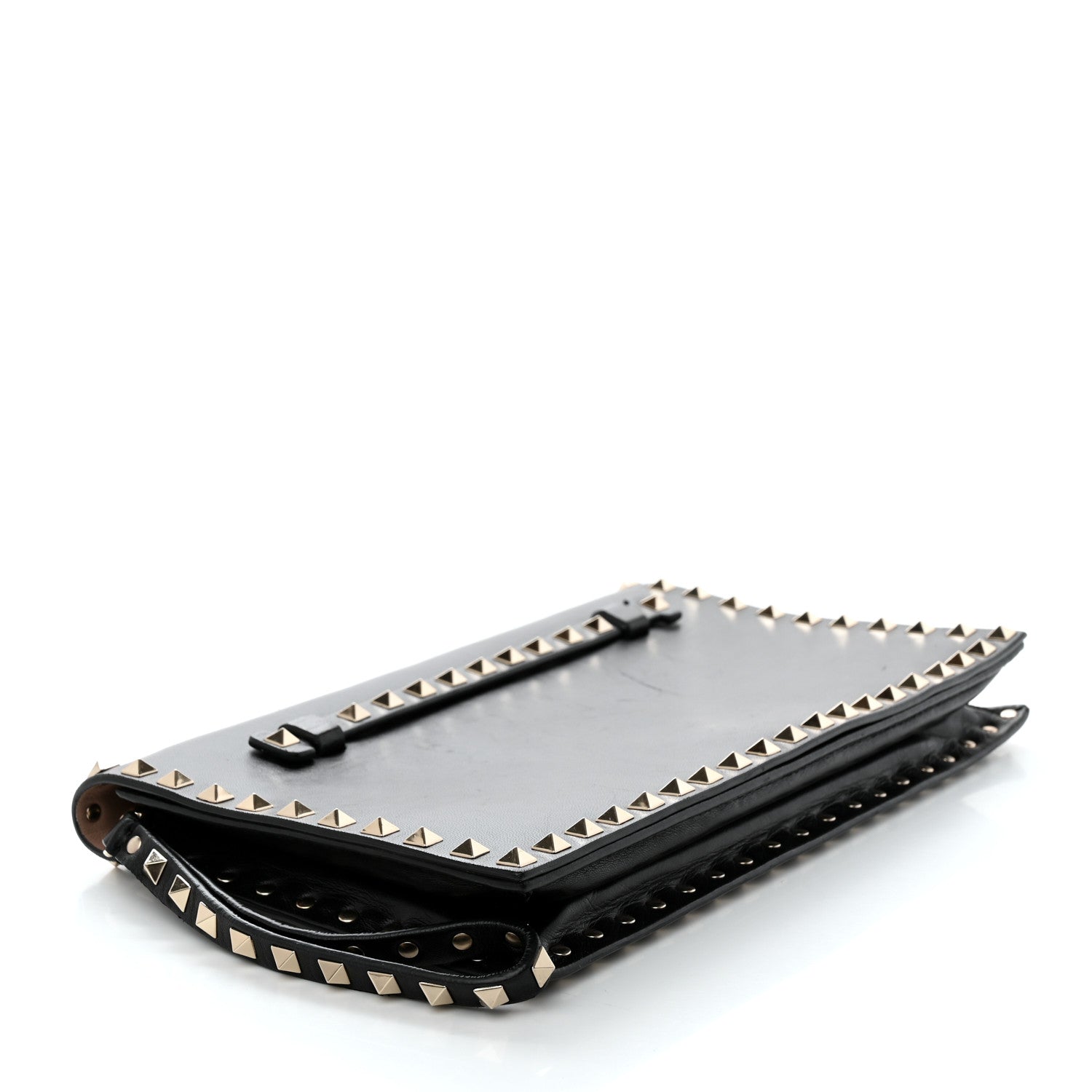 Valentino Garavani Nappa Rockstud Wristlet Clutch Black 4 of 8