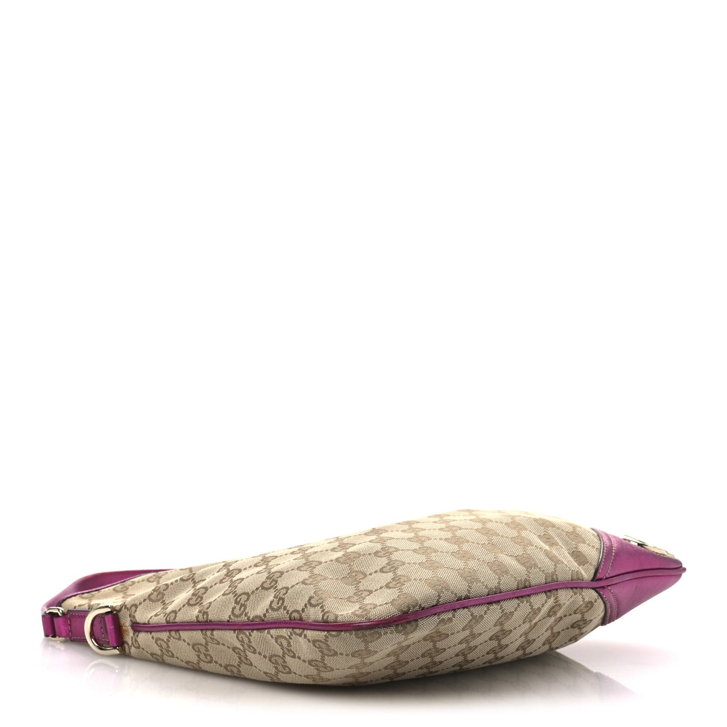 Metallic Calfskin Monogram Medium New Britt Hobo  Pink