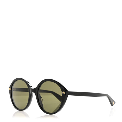 Gucci Acetate Round Sunglasses GG0023S Black 1 of 7