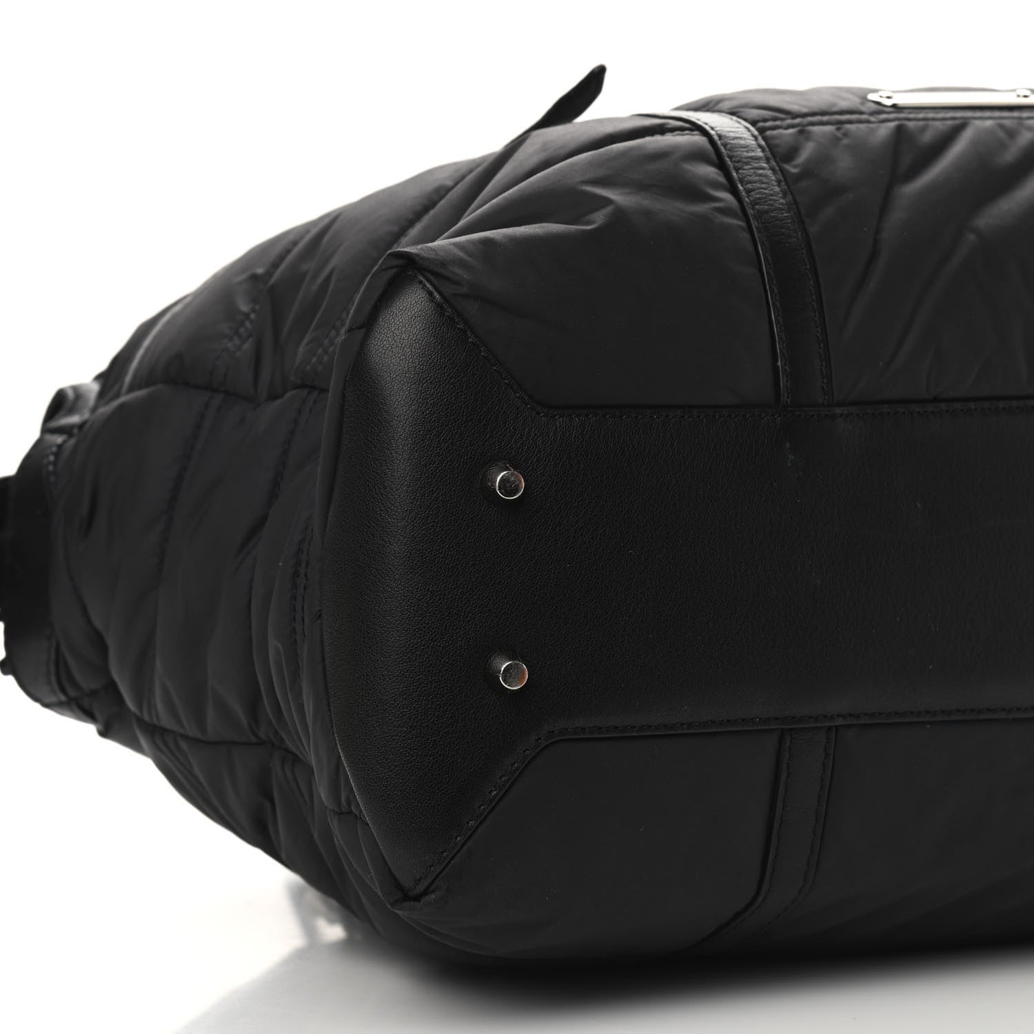 Burberry Nylon House Check Quilted Abbey Diaper Bag Black 5 of 9