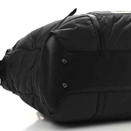 Burberry Nylon House Check Quilted Abbey Diaper Bag Black 5 of 9
