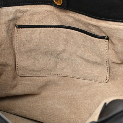 Prada Soft Calf Shopping Tote Black 14 of 15