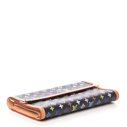 Louis Vuitton Monogram Multicolor Porte Tresor International Wallet Black 4 of 13