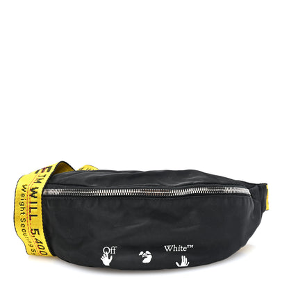 Off-White Canvas Logo Print Belt Bag Black 1 of 9