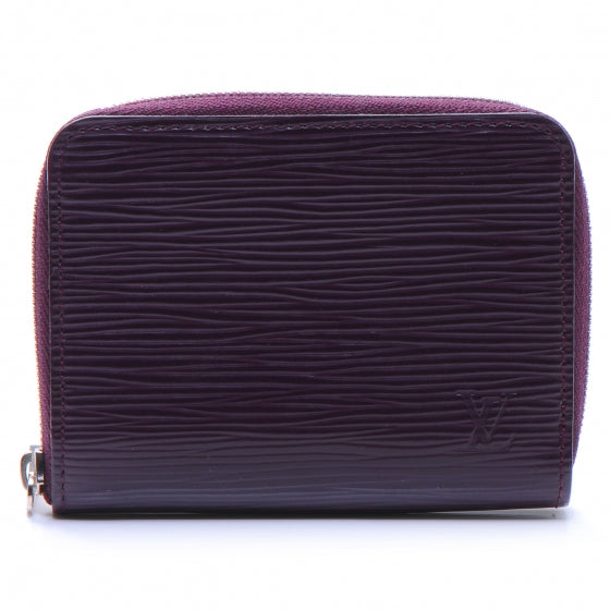 Epi Zippy Coin Purse Cassis