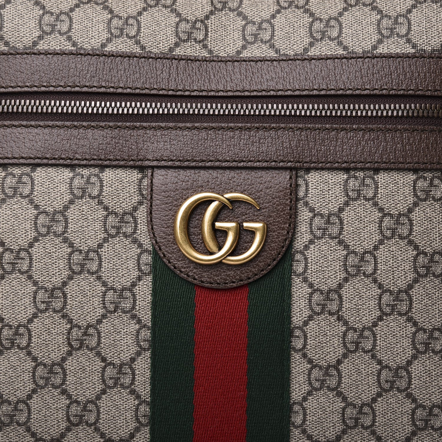 Gucci GG Supreme Monogram Web Medium Ophidia Messenger Bag Brown 10 of 10