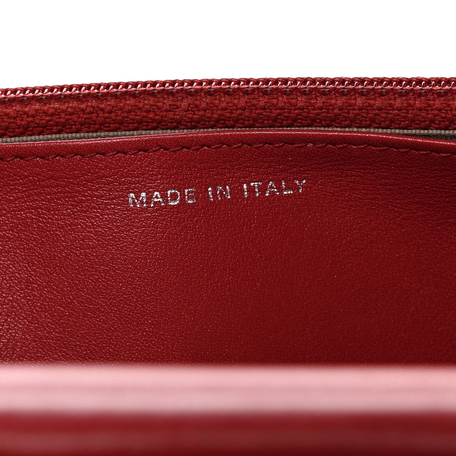 Chanel Caviar Timeless CC Wallet on Chain WOC Red 7 of 11
