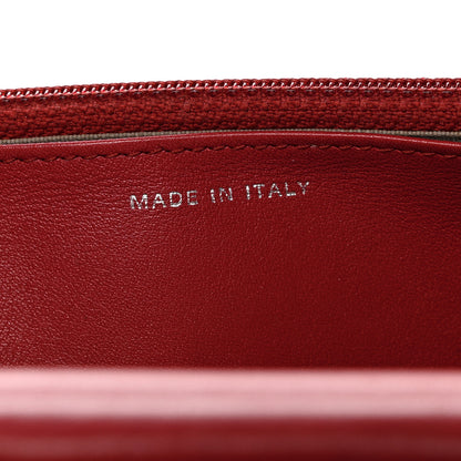Chanel Caviar Timeless CC Wallet on Chain WOC Red 7 of 11