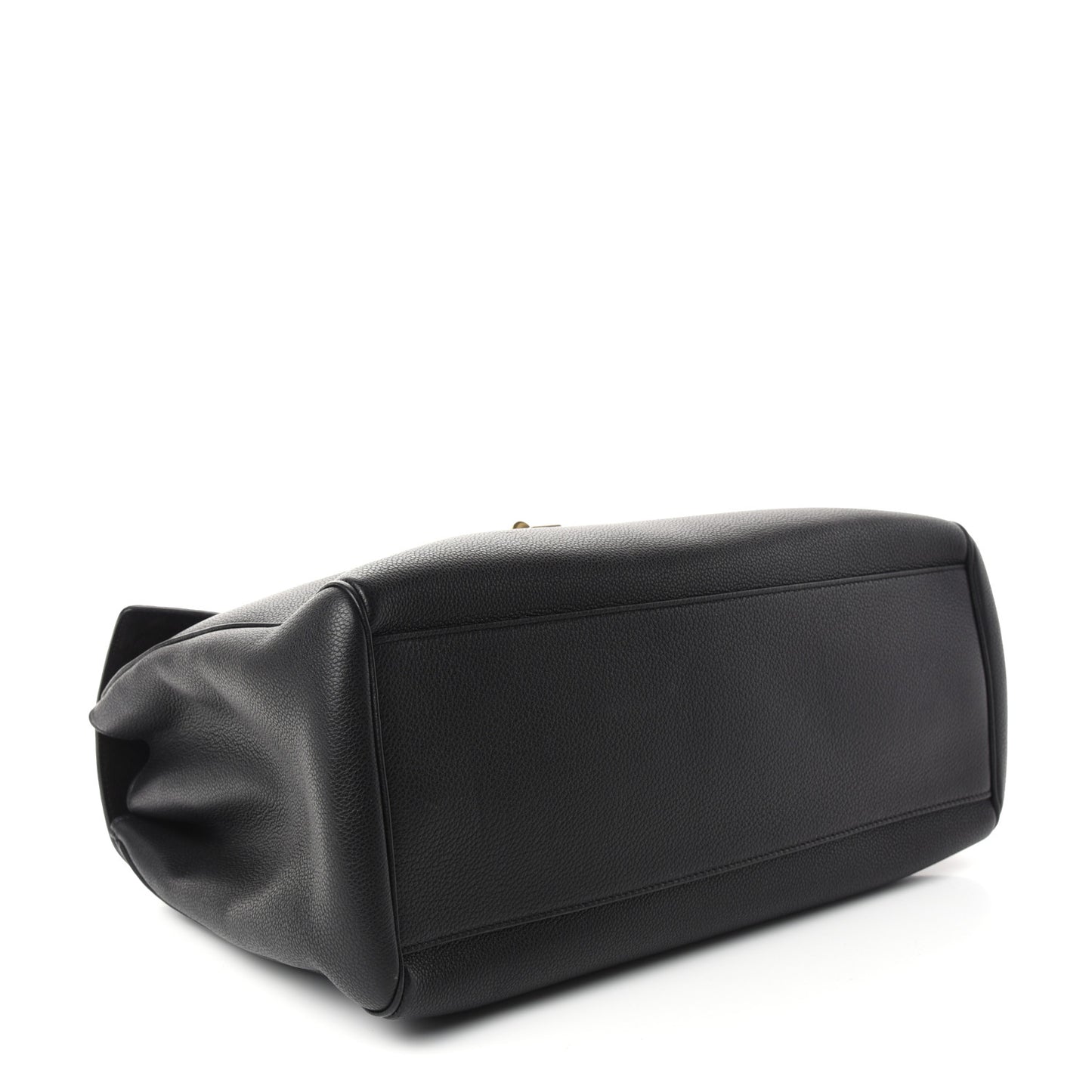 Supple Grained Calfskin Medium Soft 16 Bag Black