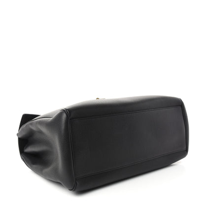 Celine Supple Grained Calfskin Medium Soft 16 Bag Black 4 of 10