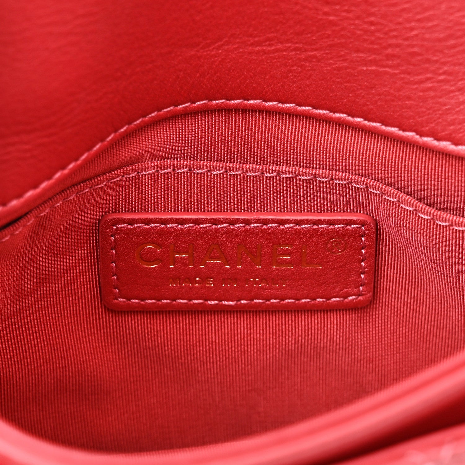 Chanel Metallic Calfskin Quilted Top Handle Flap Dark Pink 6 of 10