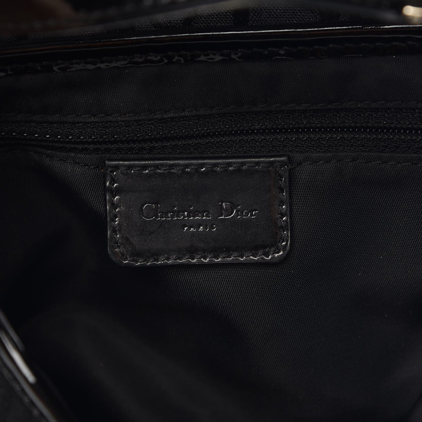 Monogram Saddle Bag Black